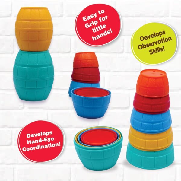 Funskool Stackable Barrels Toy