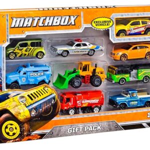 Matchbox Mattel Matchbox X7111 9-Car Gift Pack (Styles May Vary)|Multicolor, All